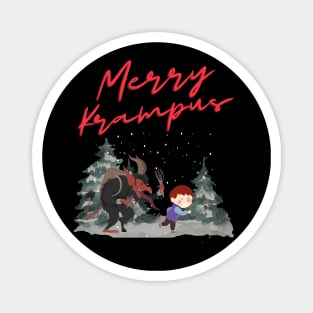 Merry Krampus Magnet